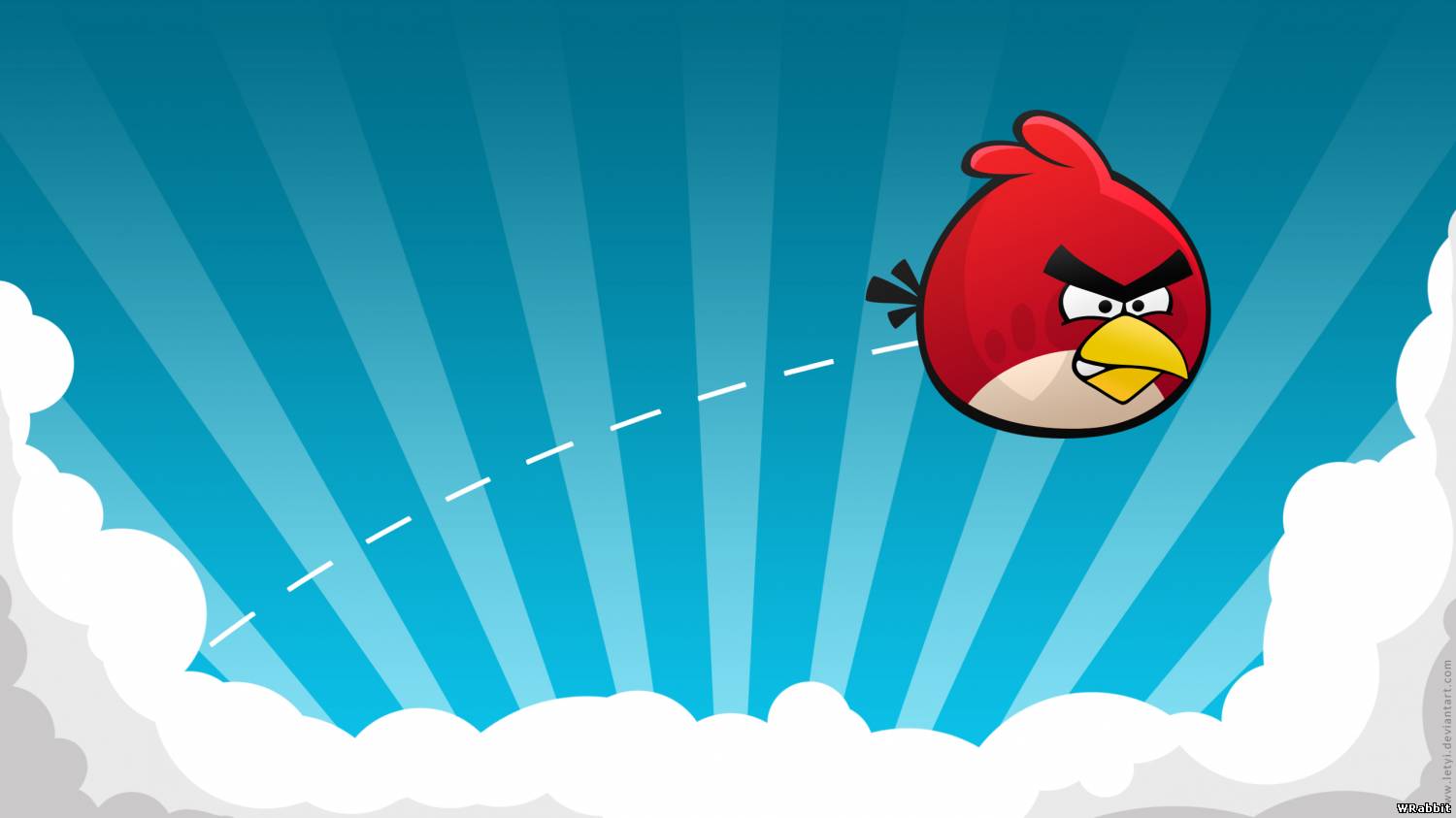 Птица летит - Angry Birds HD фото картинки, обои рабочий стол