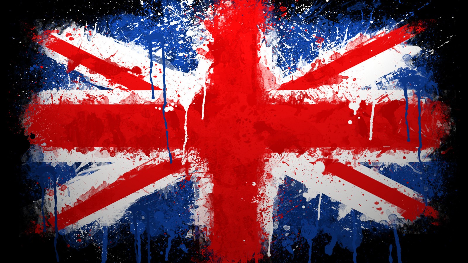 Красочный британский флаг HD фото картинки, обои рабочий стол