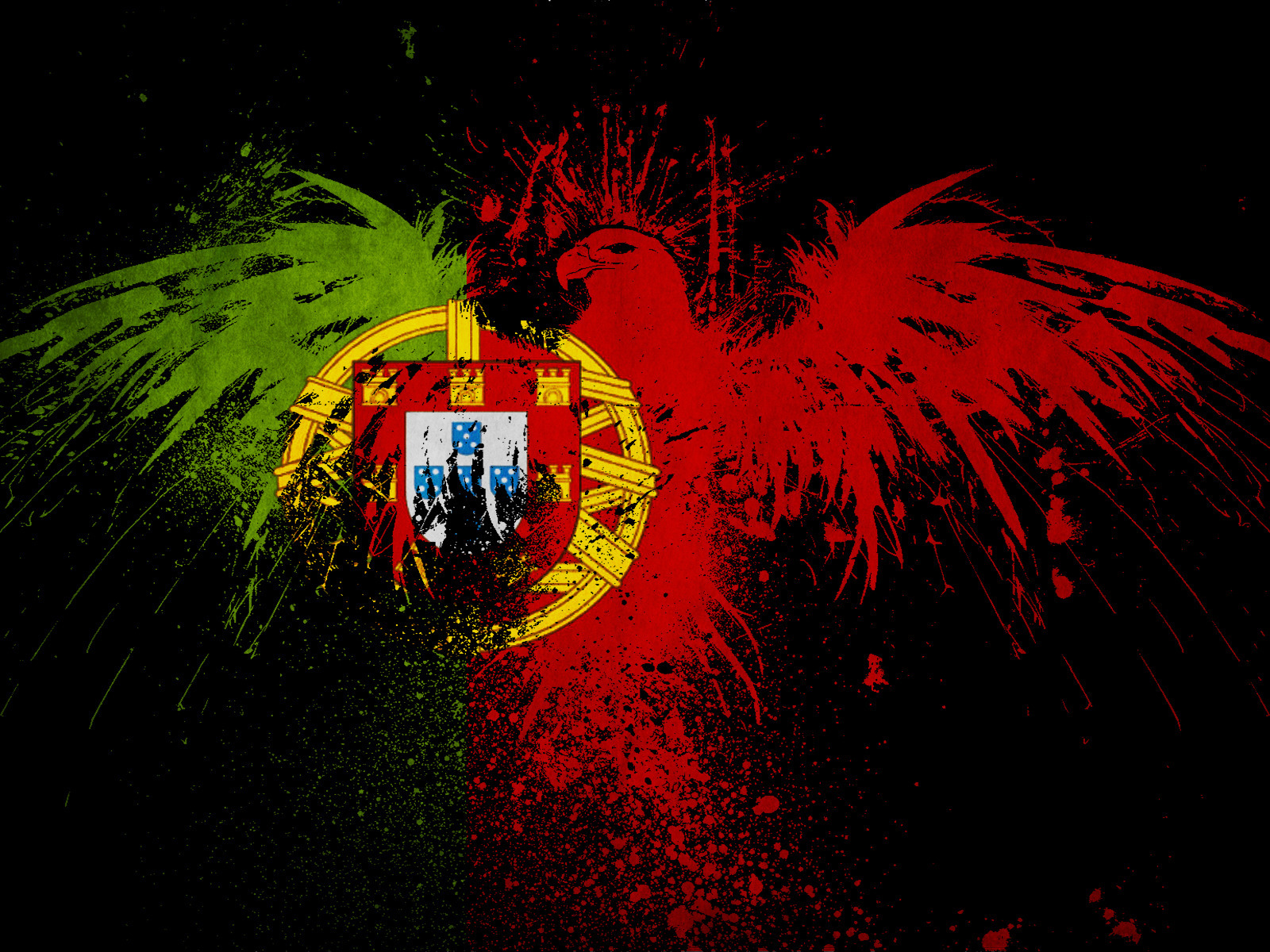 Португальский флаг HD фото картинки, обои рабочий стол