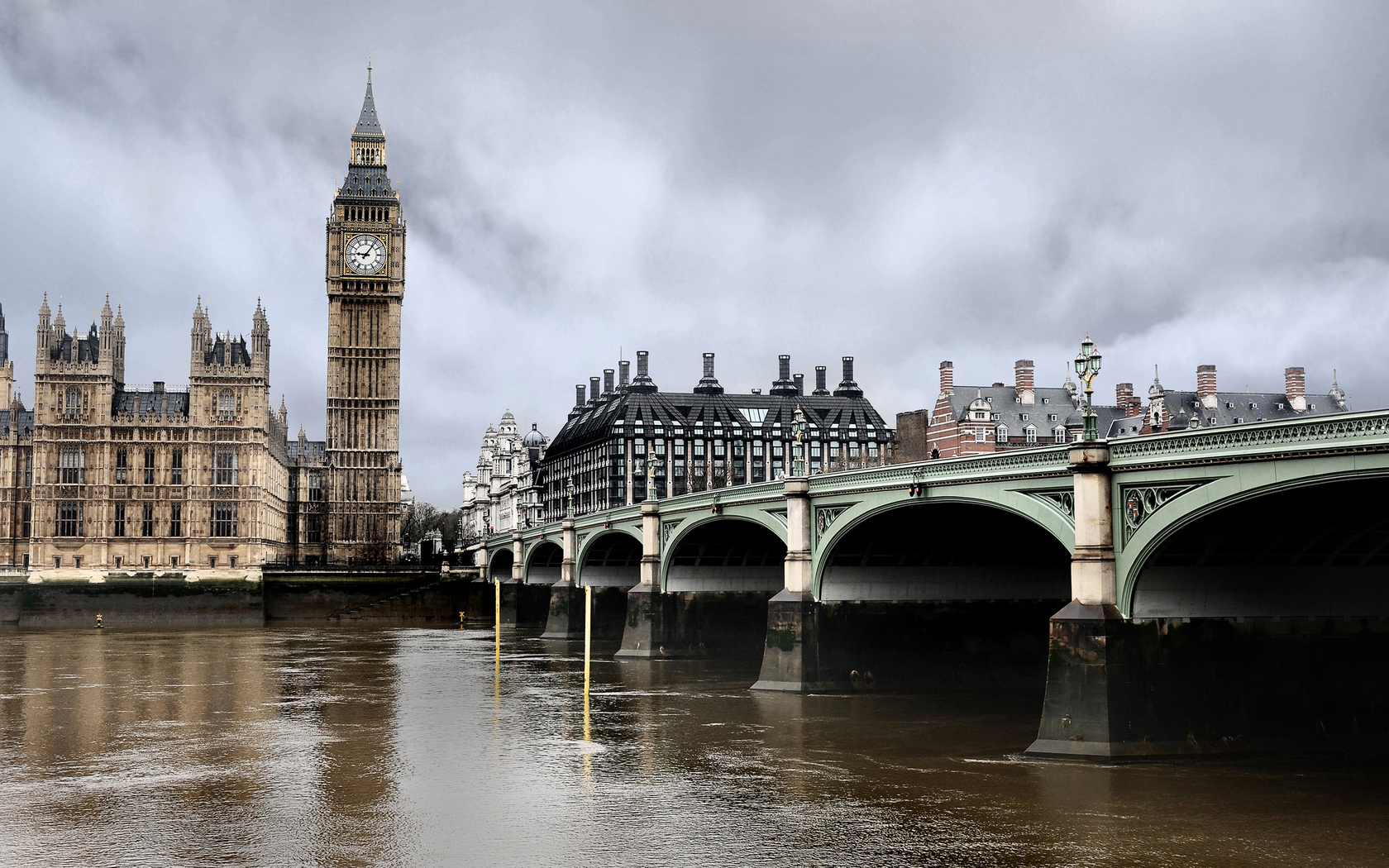 лондон, мост, темза, часы HD фото картинки, обои рабочий стол