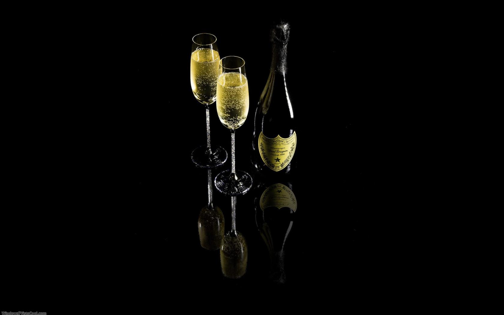 Шампанское Дом Периньон HD фото картинки, обои рабочий стол