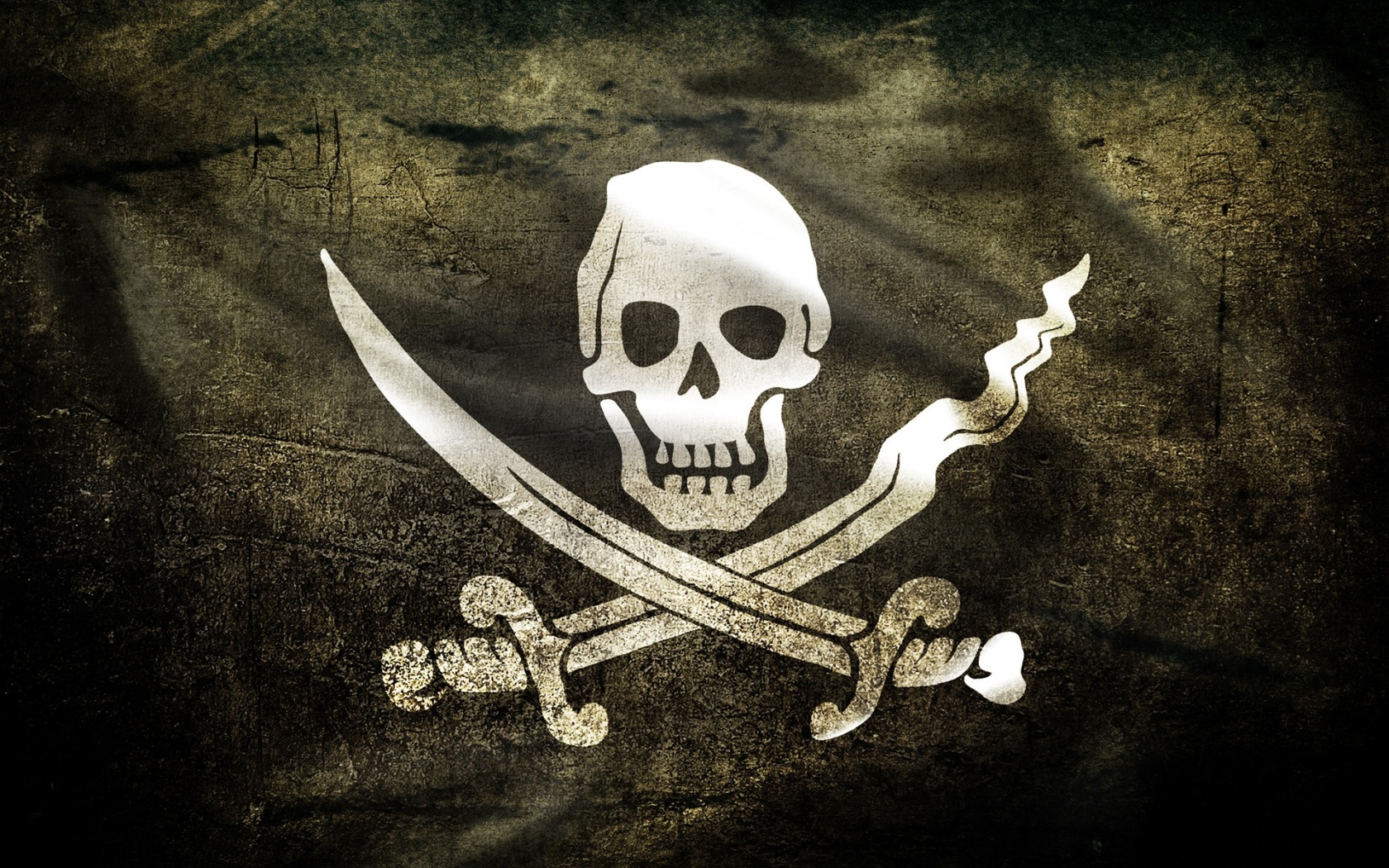 Пиратский флаг HD фото картинки, обои рабочий стол