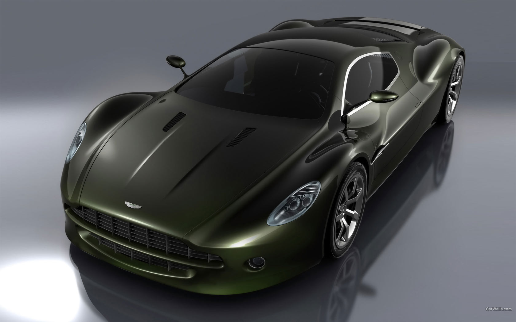 Черный Aston Martin AMV10 Concept Автомобили картинки, обои рабочий стол