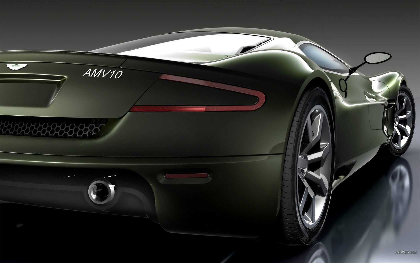 Aston Martin AMV10 Concept вид сзади Автомобили картинки, обои рабочий стол