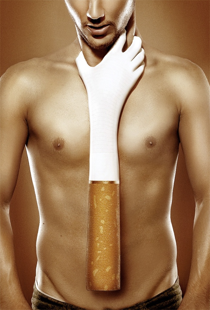 Сигарета душит, вред курения Креативные с приколом картинки, обои рабочий стол