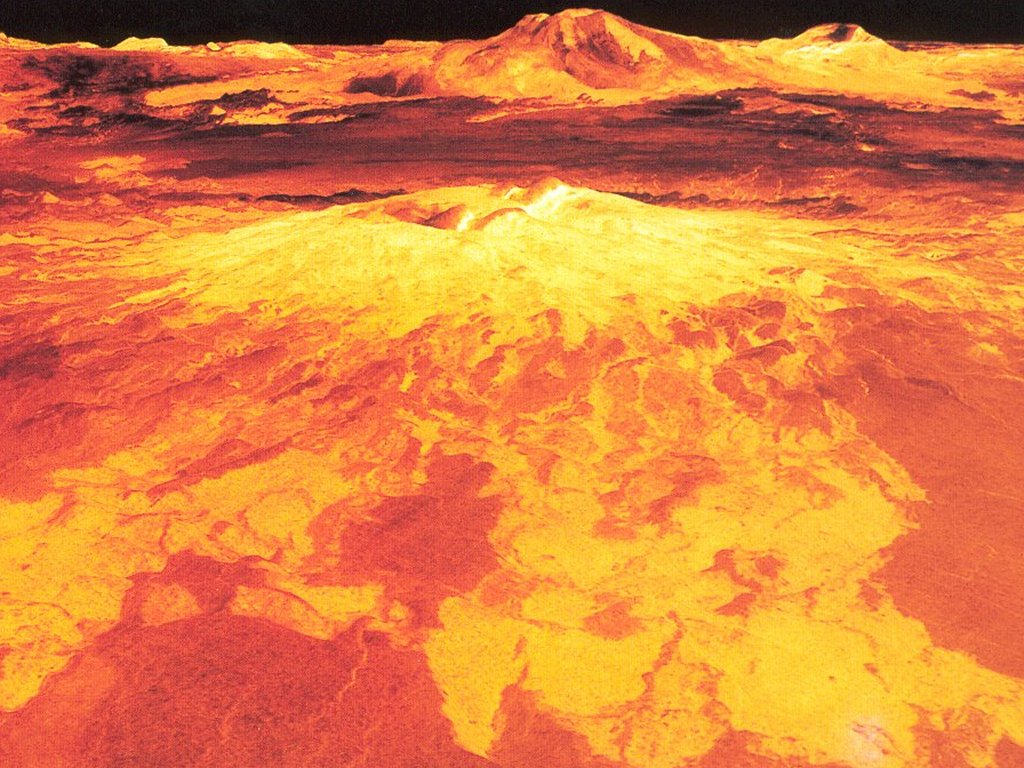 Кипящая лава вулкана Природа картинки, обои рабочий стол