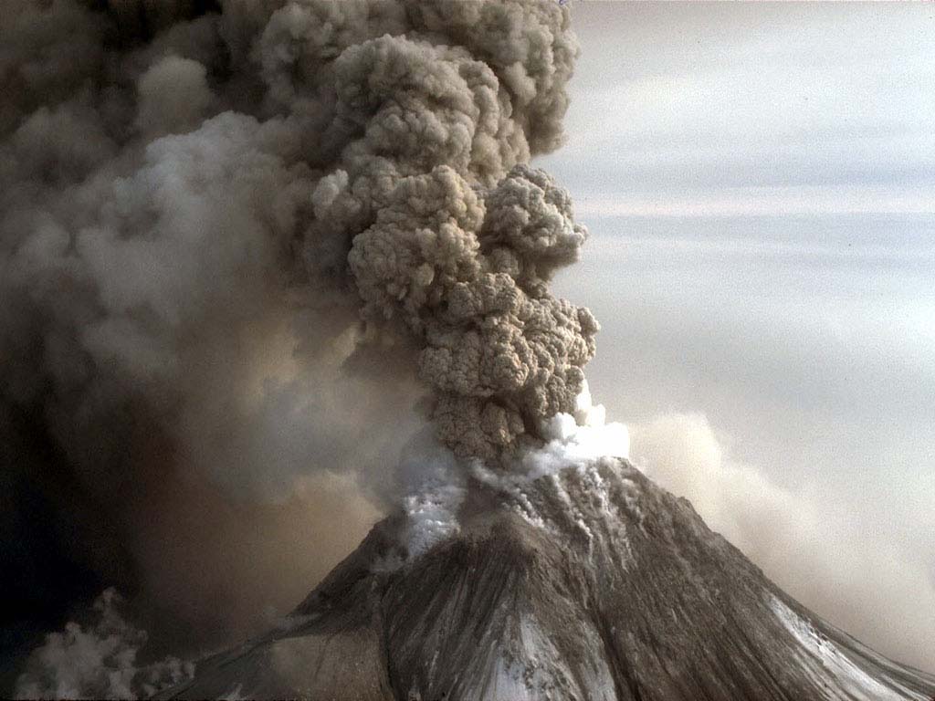 Дым, пепел вулкана Природа картинки, обои рабочий стол
