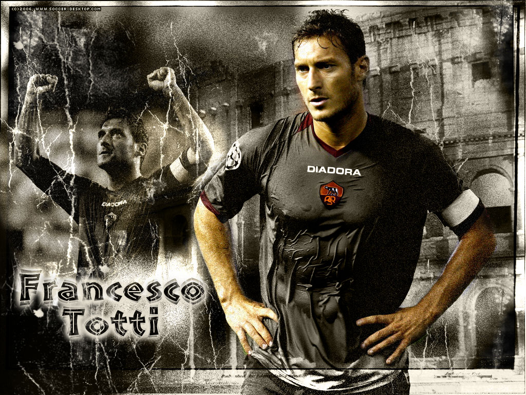Франческо Тотти символ футбольного клуба "Рома" Спорт картинки, обои рабочий стол