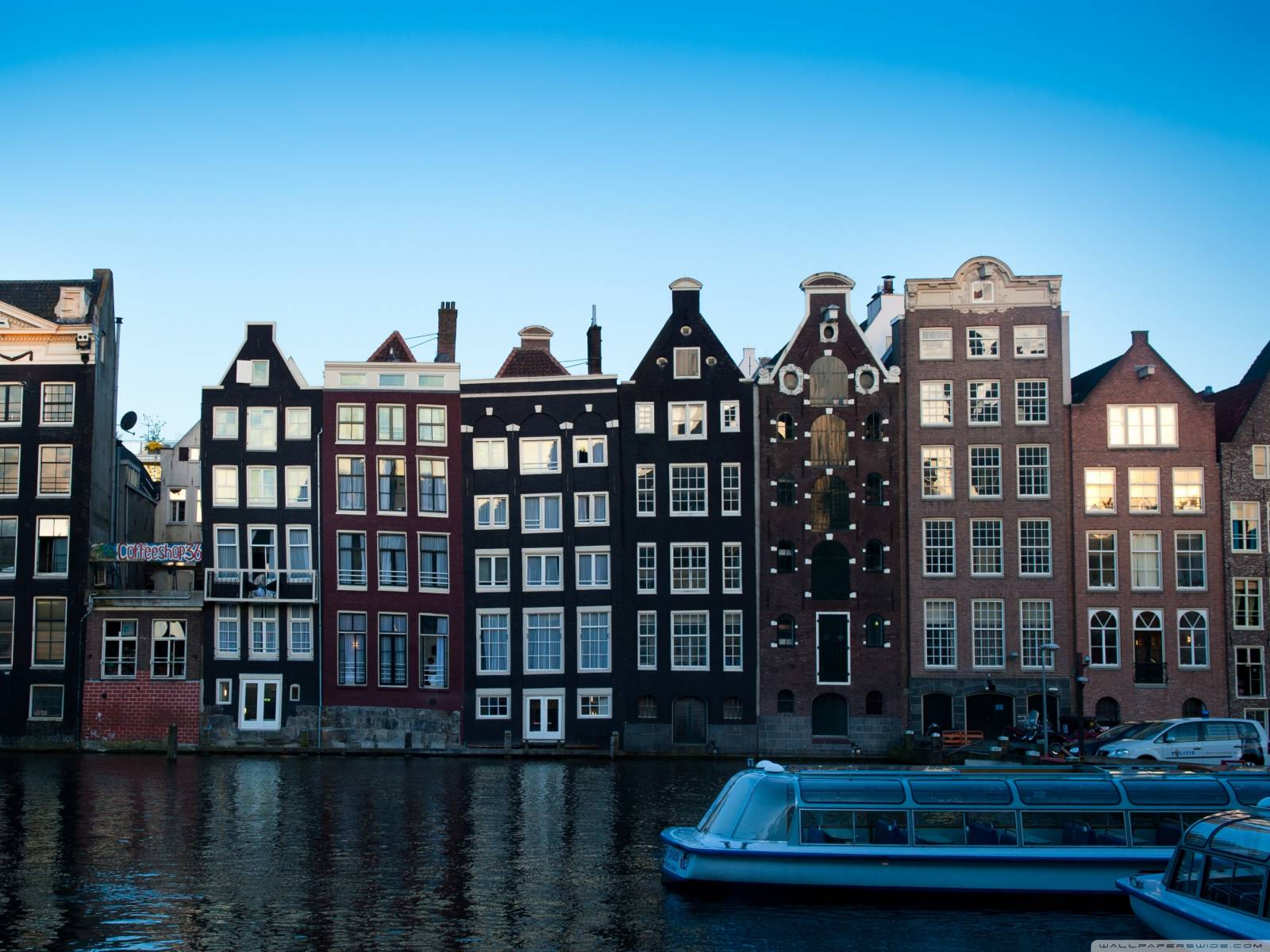 Домики в Амстердаме Города картинки, обои рабочий стол