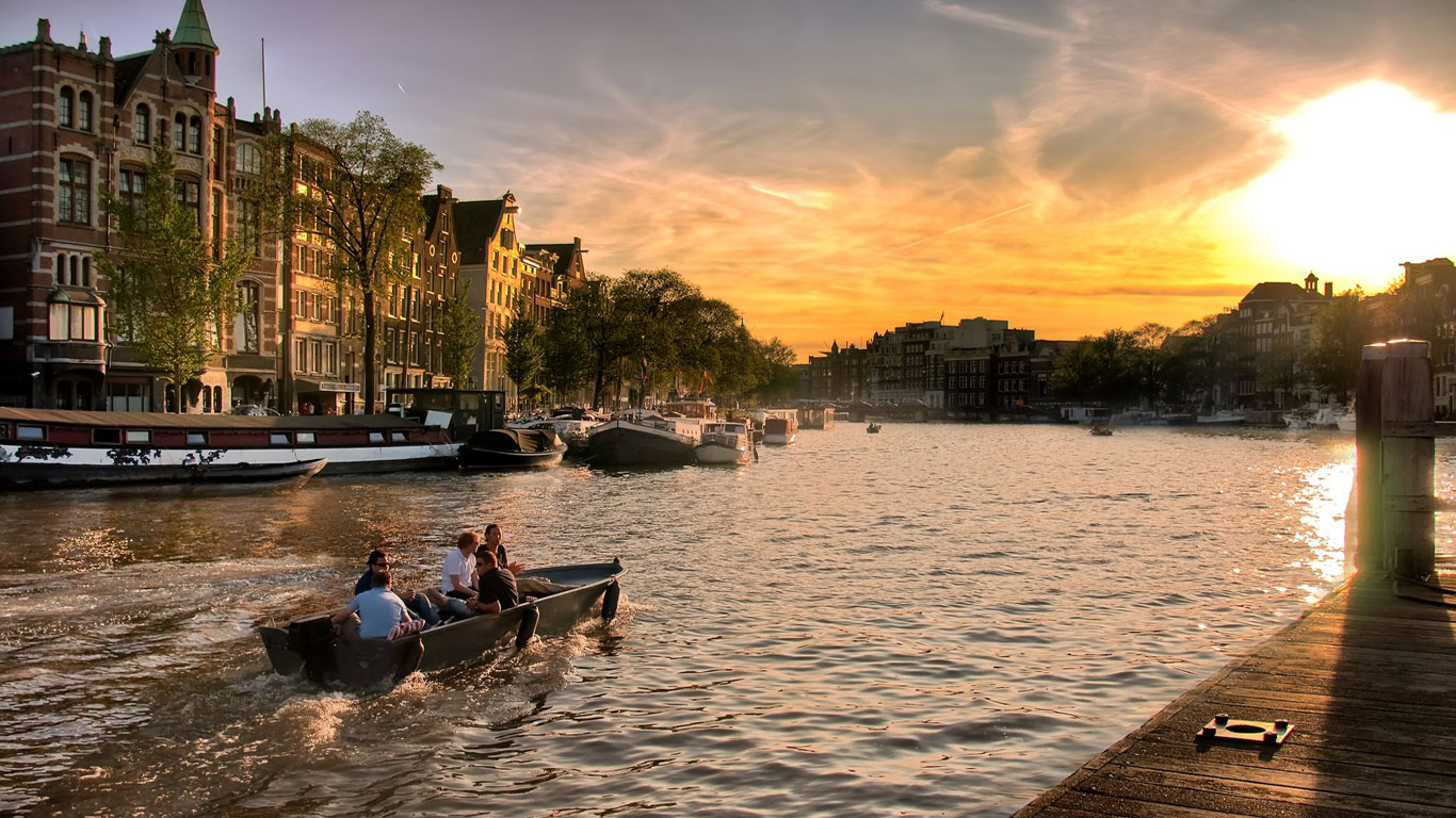 Амстердам (Нидерланды) Города картинки, обои рабочий стол