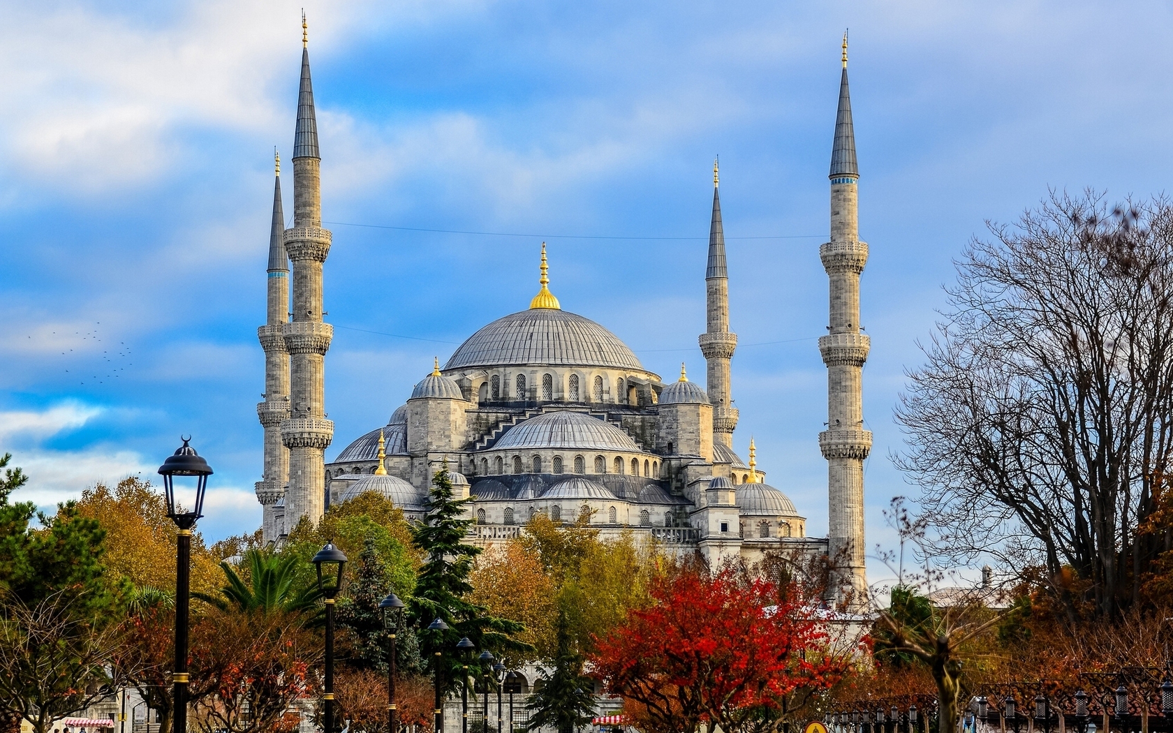 Турция, фонари, Мечеть Султана Ахмета, Стамбул, де Города картинки, обои рабочий стол