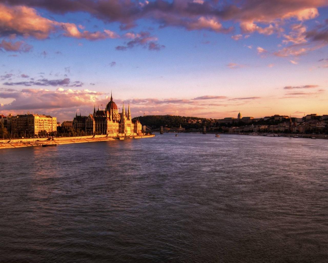 Река в Будапеште Города картинки, обои рабочий стол