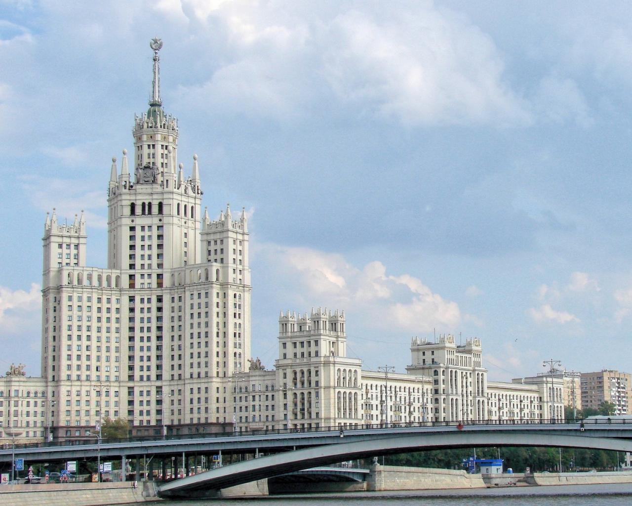 Москва, высотка Города картинки, обои рабочий стол