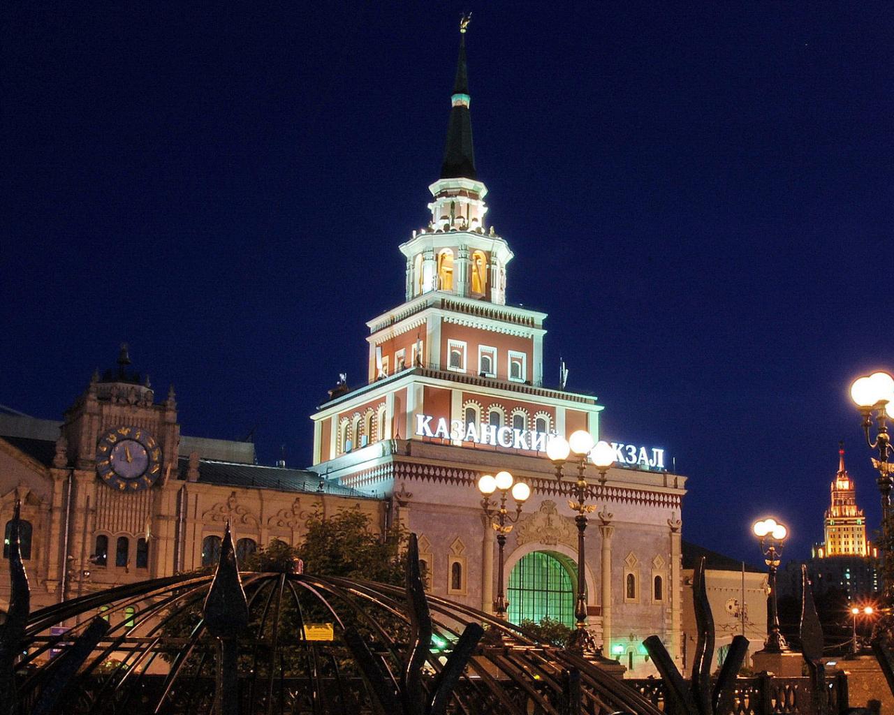 Казанский вокзал Города картинки, обои рабочий стол