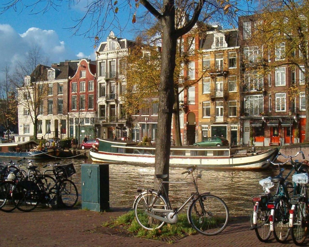 Набережная, амстердам Города картинки, обои рабочий стол