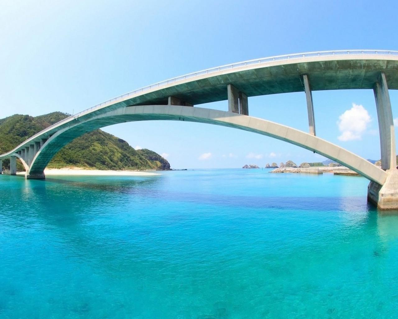 Мост В Окинаве Города картинки, обои рабочий стол
