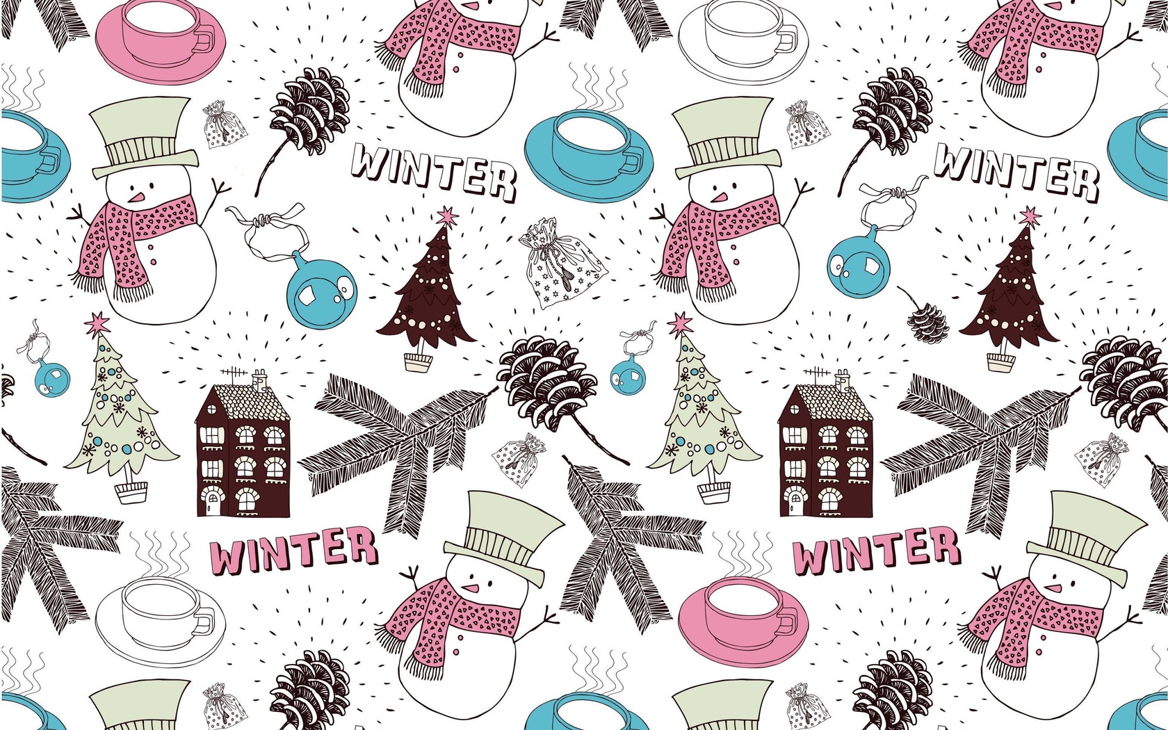 новый год, рождество, снеговик, зима Текстуры картинки, обои рабочий стол