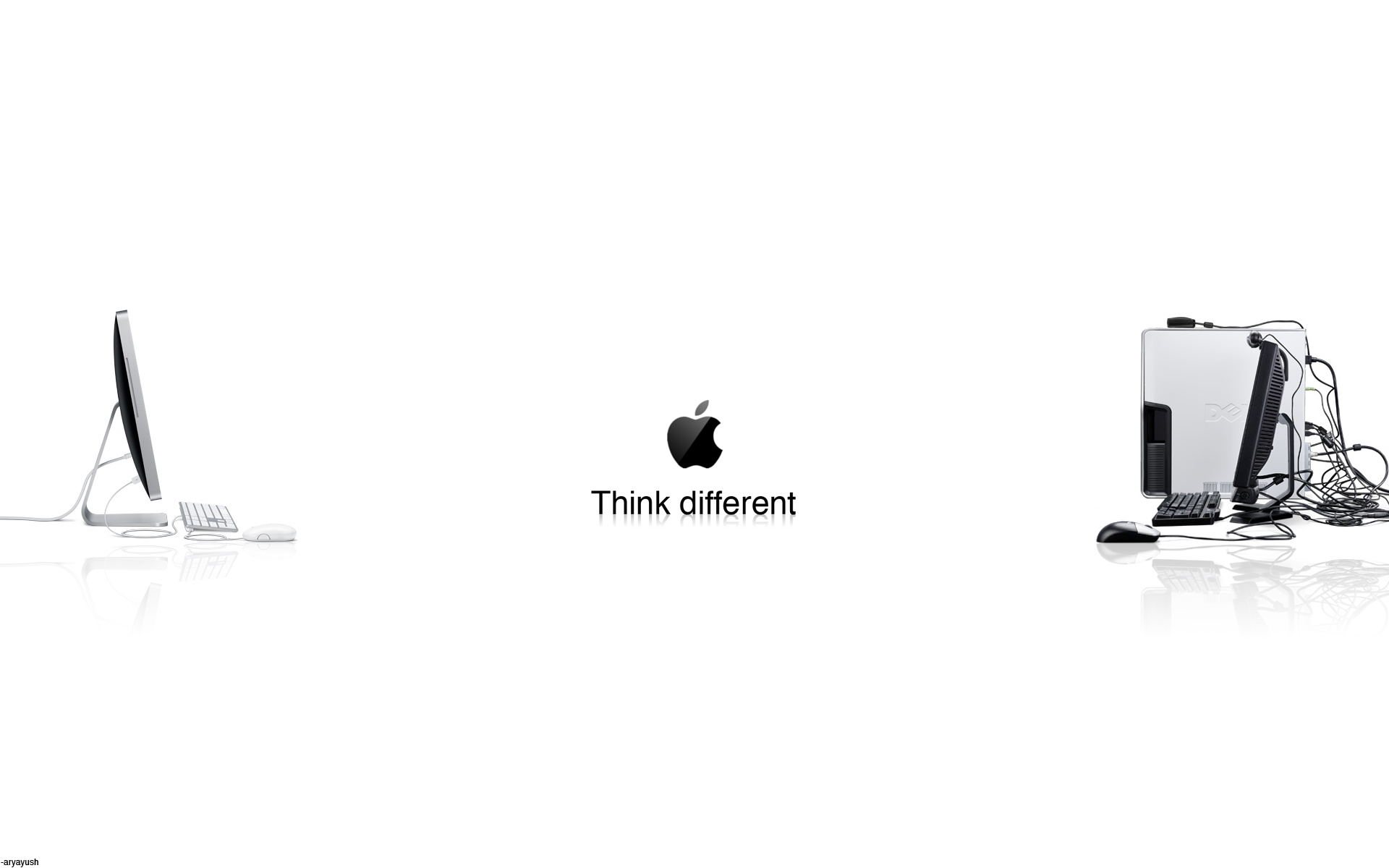 Apple с компьютерами Dell HD фото картинки, обои рабочий стол