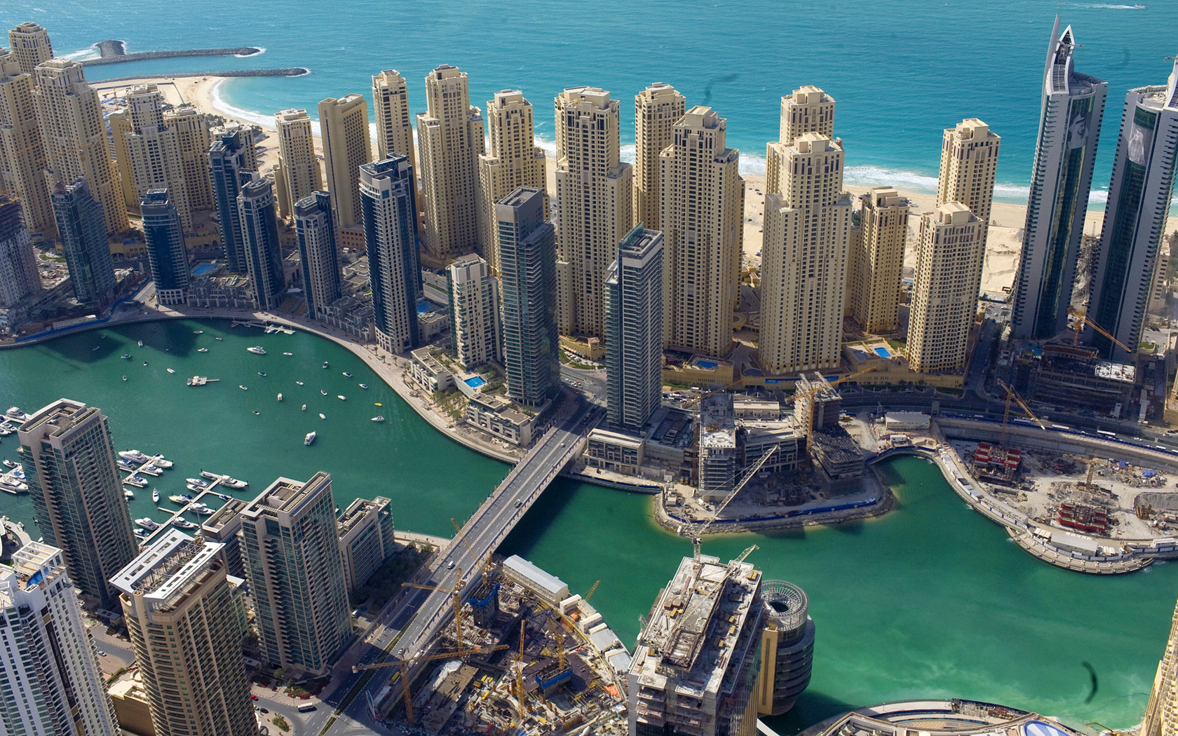 дубай, оаэ, Dubai, побережье, небоскрёб, море HD фото картинки, обои рабочий стол