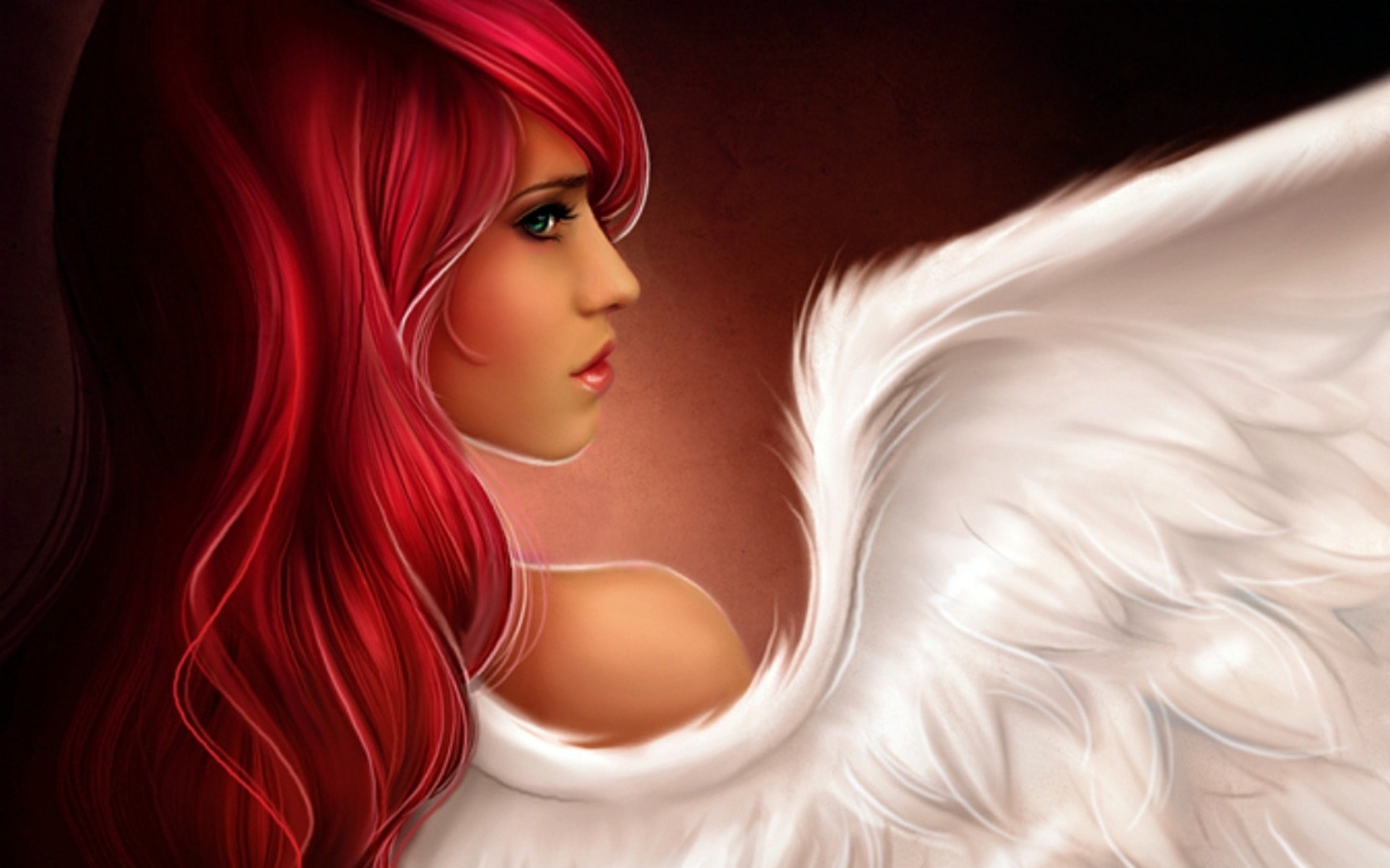 Ангел с рыжими волосами