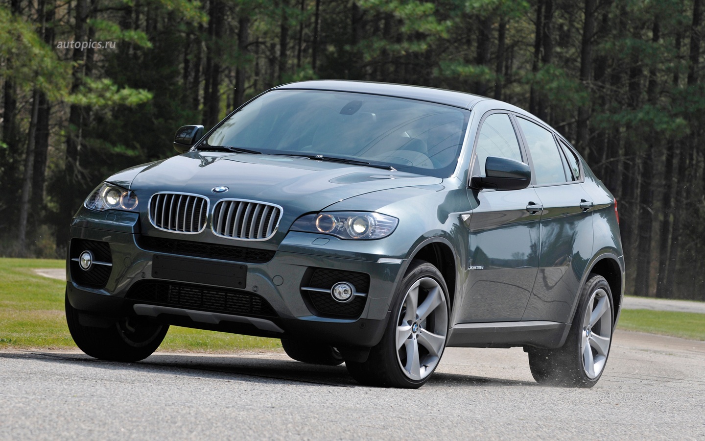 Черная BMW X6 e71 HD фото картинки, обои рабочий стол