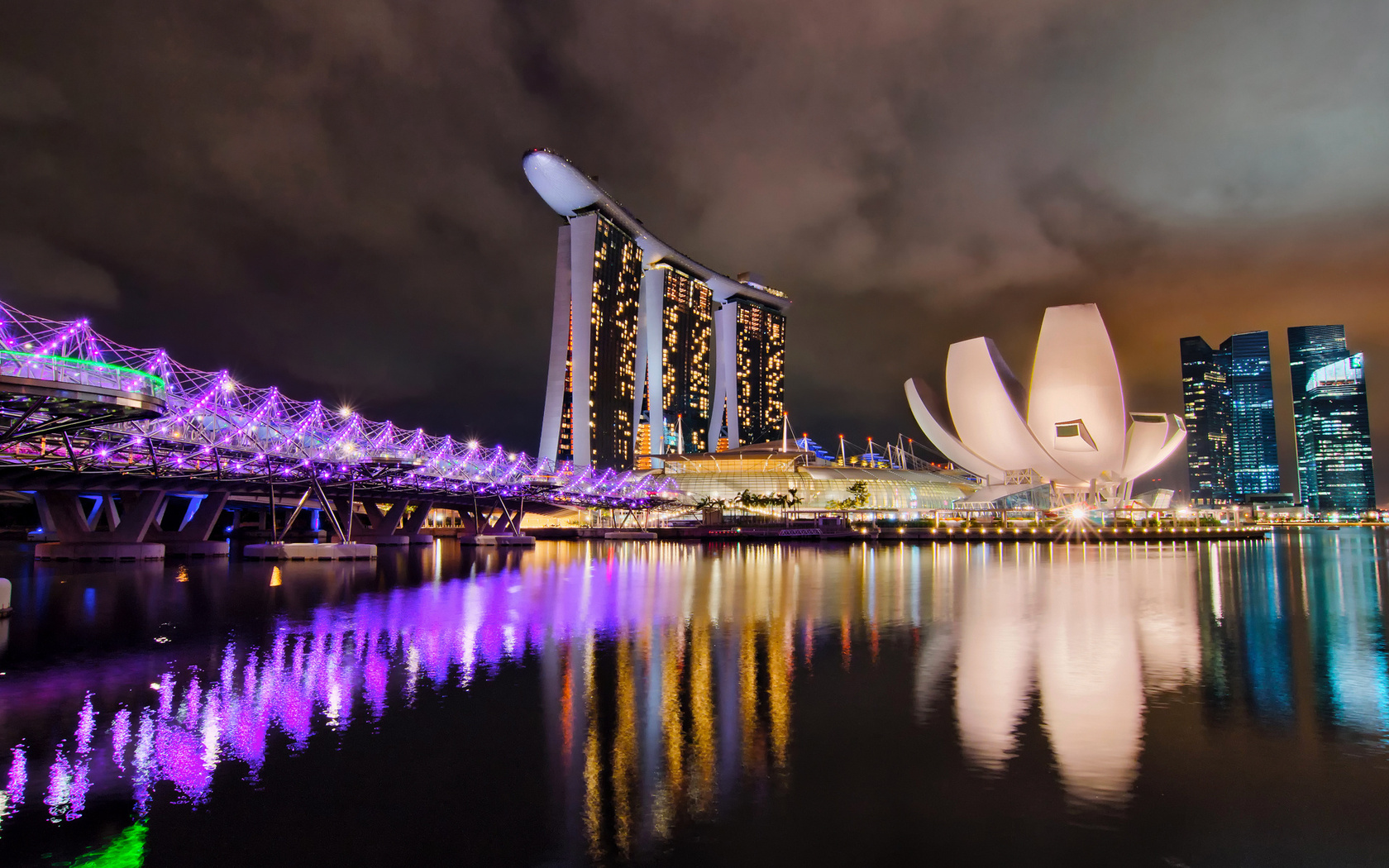 Сингапур, Singapore, Marina Bay Sands HD фото картинки, обои рабочий стол
