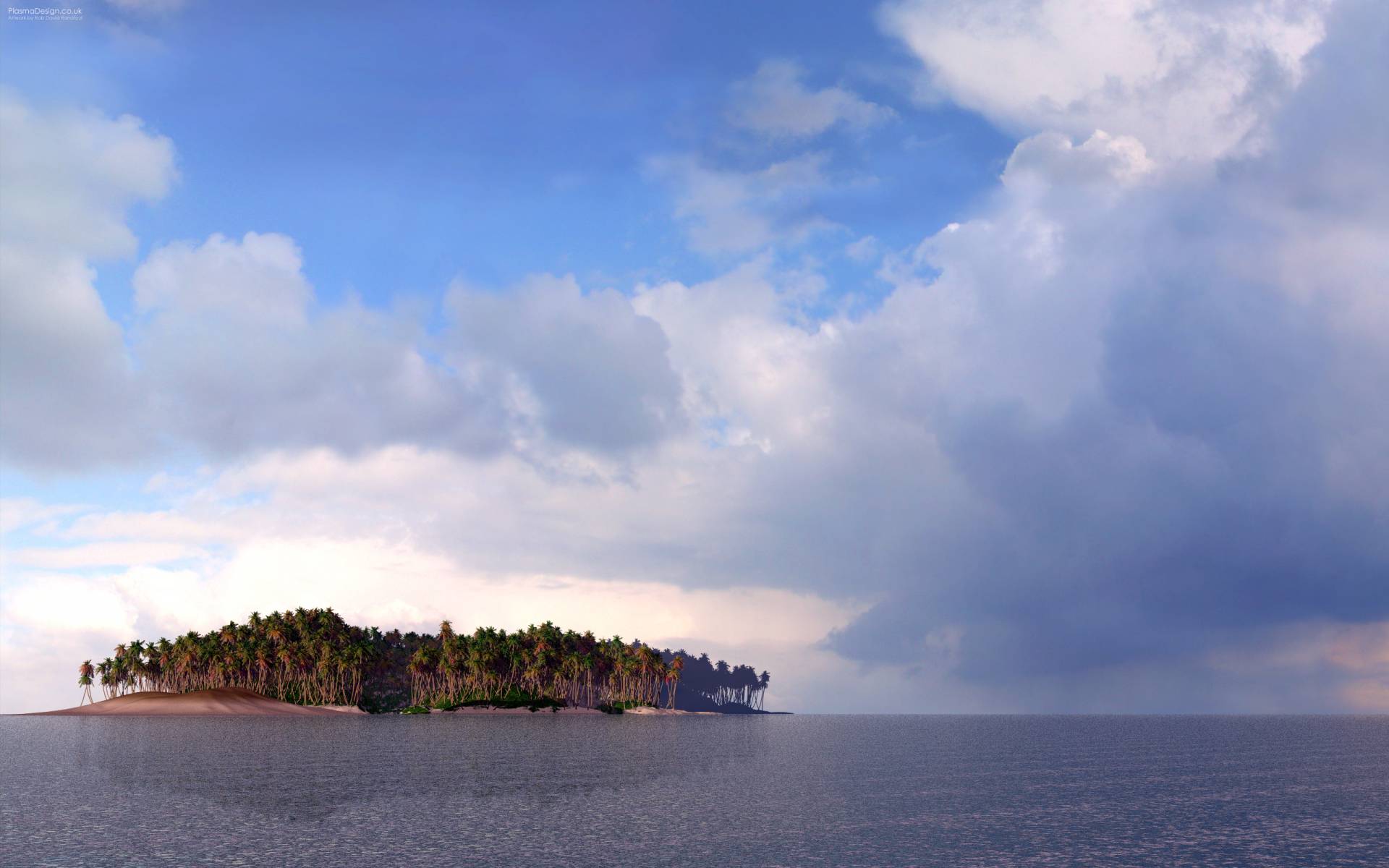Красивый экзотический остров HD фото картинки, обои рабочий стол