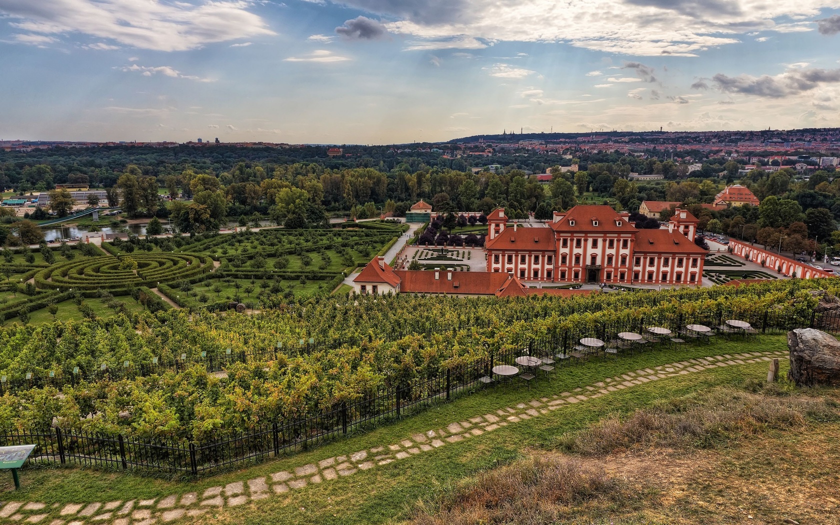 Прага, Чехия, Prague, Ботанический сад HD фото картинки, обои рабочий стол