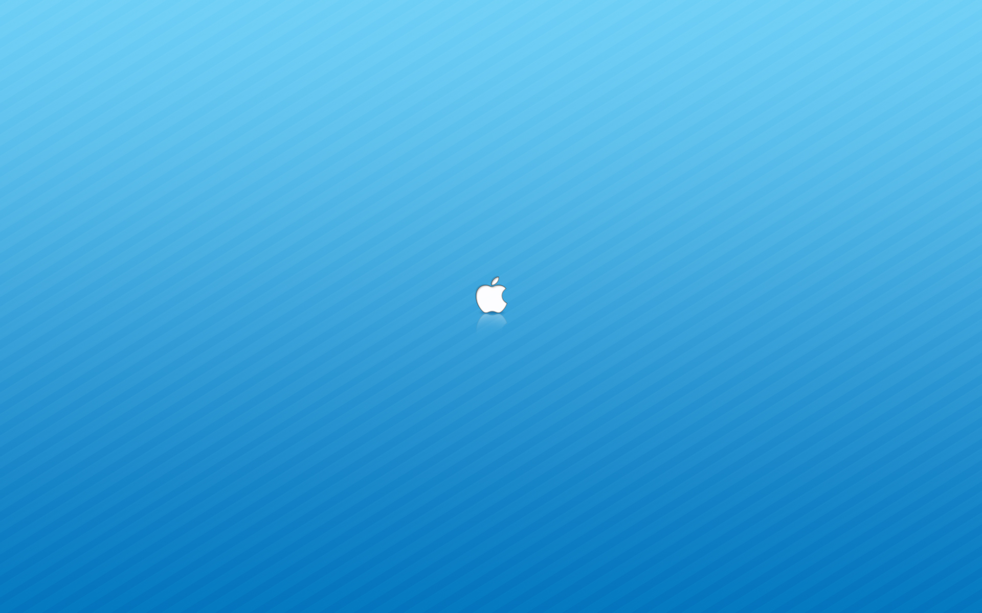 Apple белое яблоко голубой фон HD фото картинки, обои рабочий стол