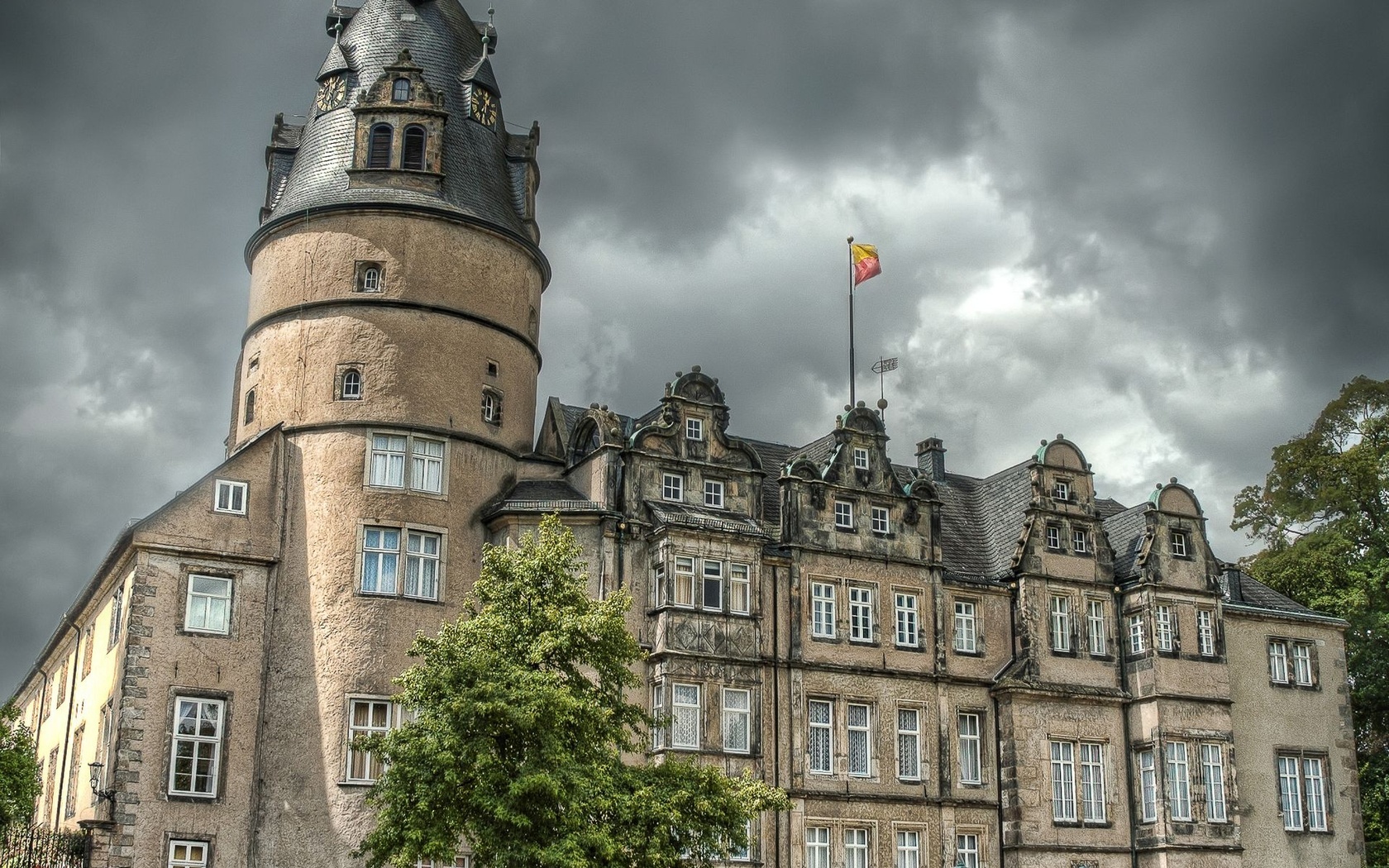 Detmold Castle, Germany, замок, Германия HD фото картинки, обои рабочий стол