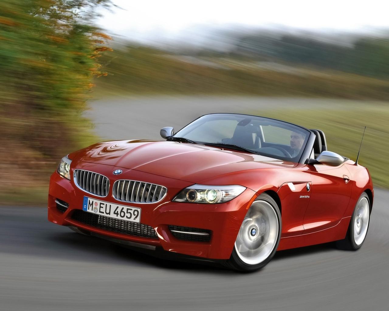 2010 BMW Z4 красного цвета Автомобили картинки, обои рабочий стол