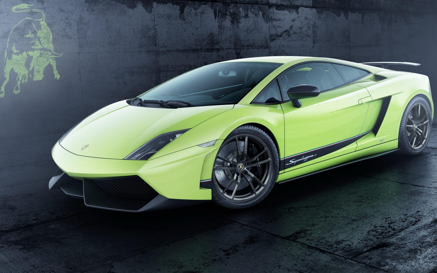 Lamborghini, diablo, зеленая Автомобили картинки, обои рабочий стол