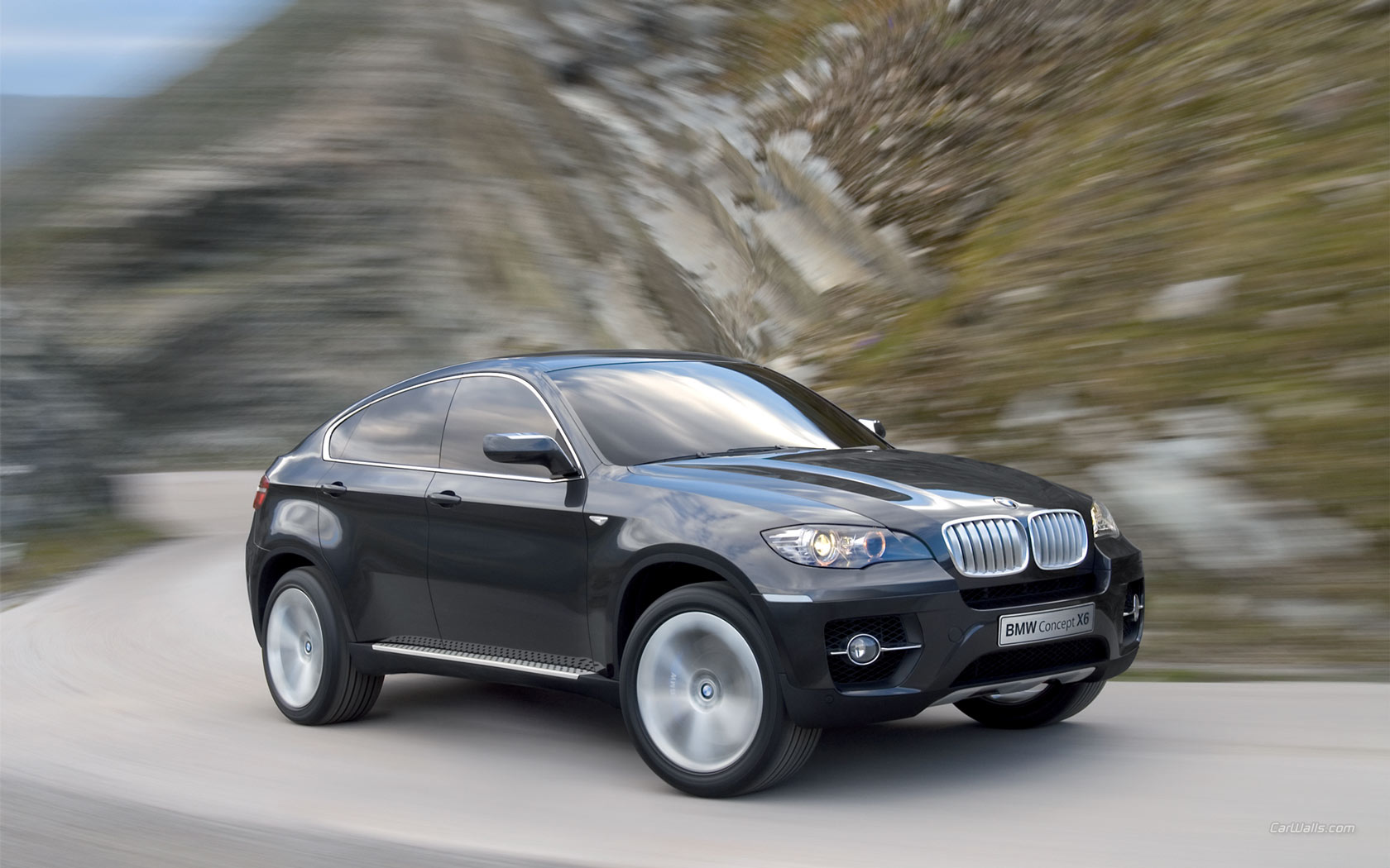 Черная BMW X6 Concept Автомобили картинки, обои рабочий стол