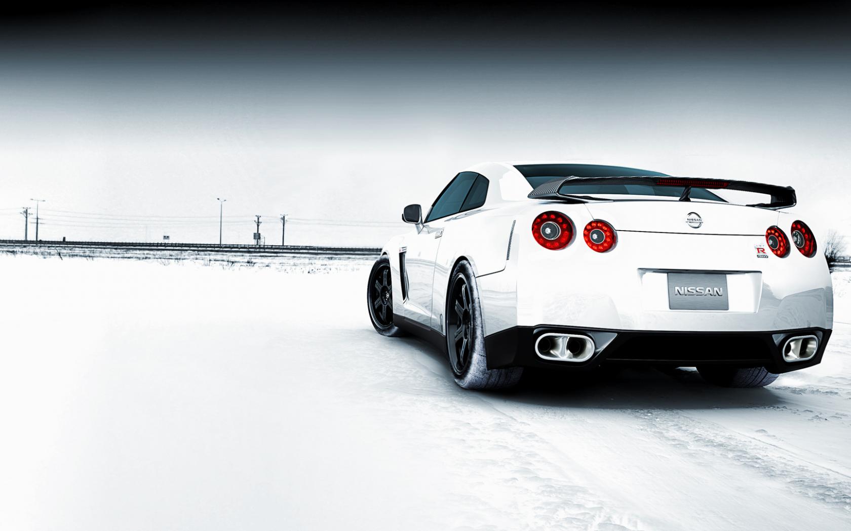 Nissan gtr snowy field, снег, зима, автомобили Автомобили картинки, обои рабочий стол