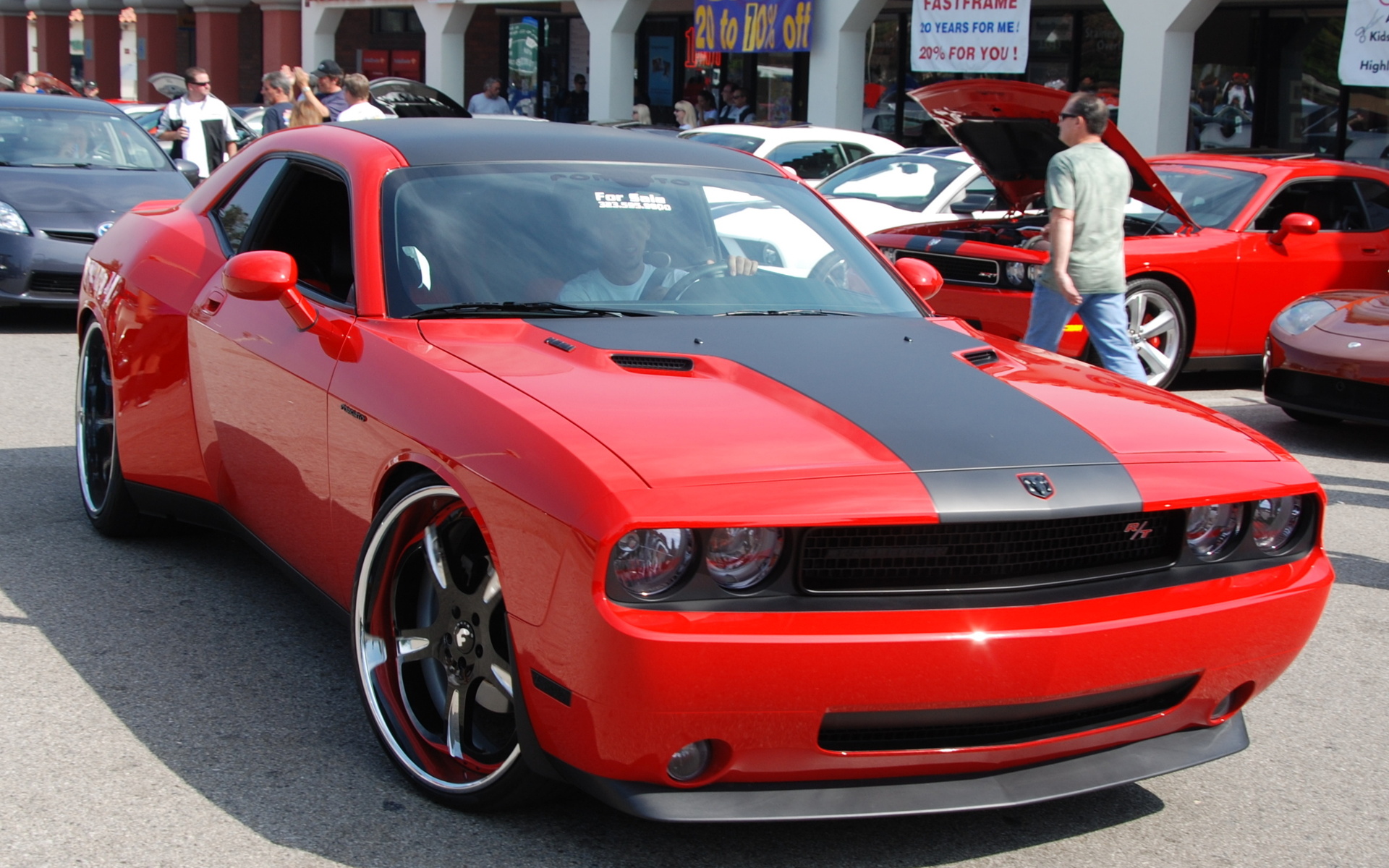 dodge, forgiato, challenger, tuning, red Автомобили картинки, обои рабочий стол