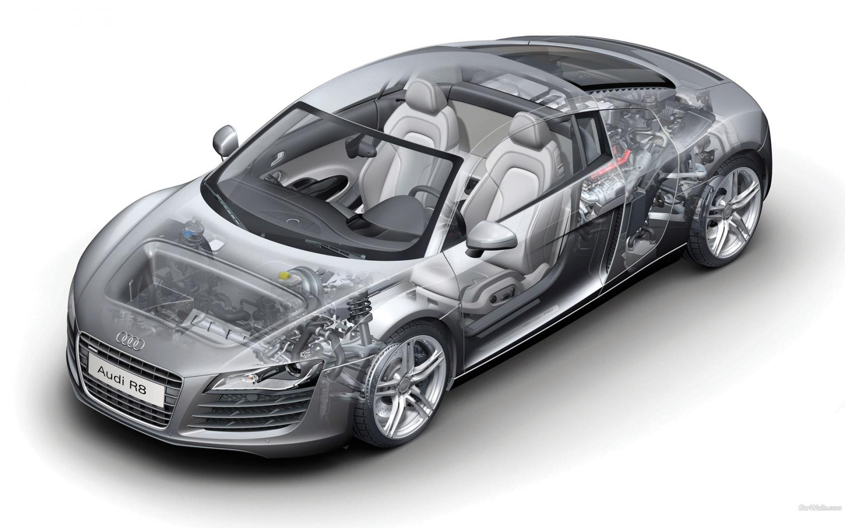 3D Audi R8 Автомобили картинки, обои рабочий стол