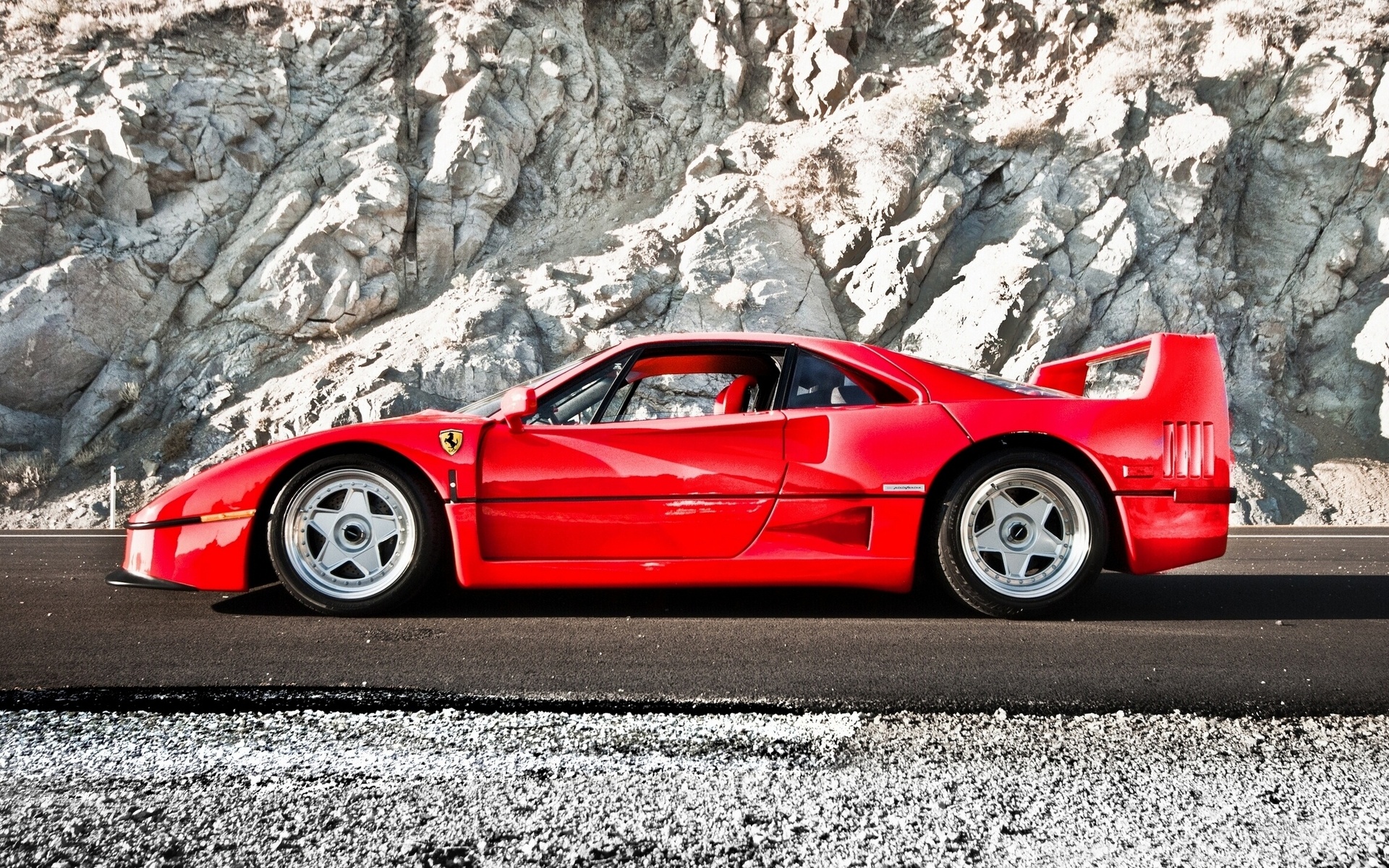 Ferrari F40, дорога Автомобили картинки, обои рабочий стол