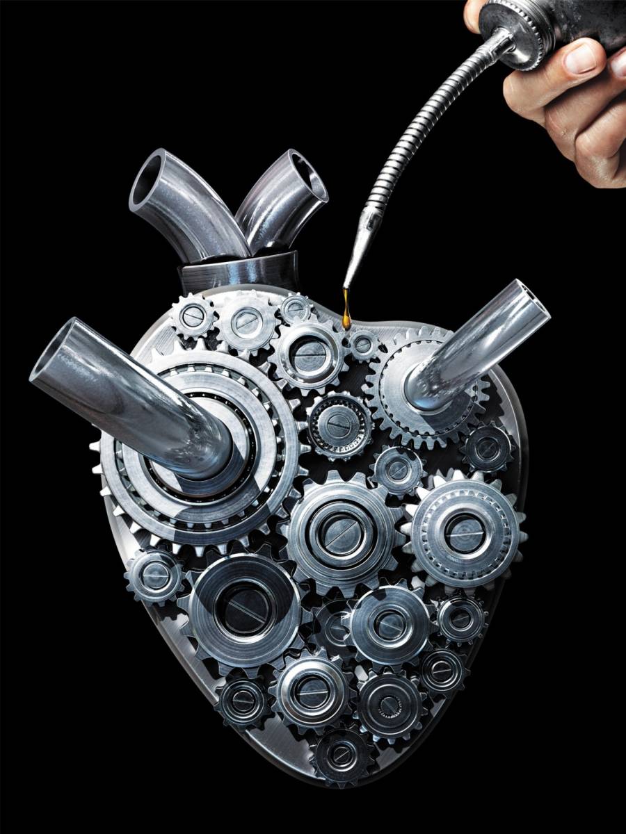 Железное механическое сердце Креативные с приколом картинки, обои рабочий стол