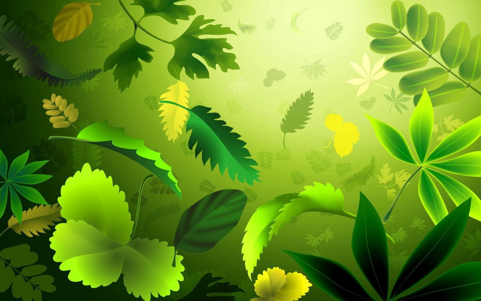 Зеленые листья Природа картинки, обои рабочий стол