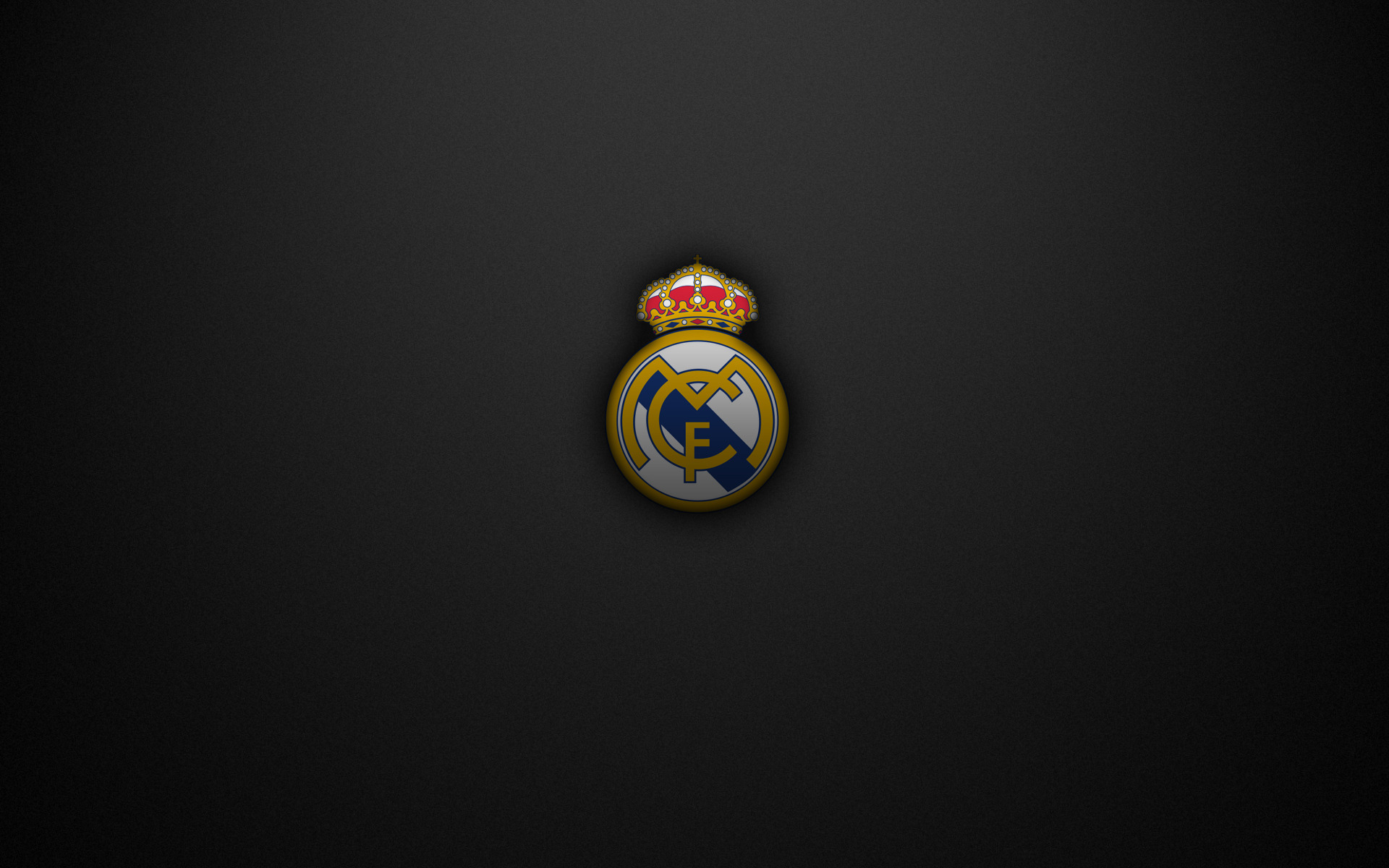 Красивая эмблема ФК Реал на сером фоне Спорт картинки, обои рабочий стол