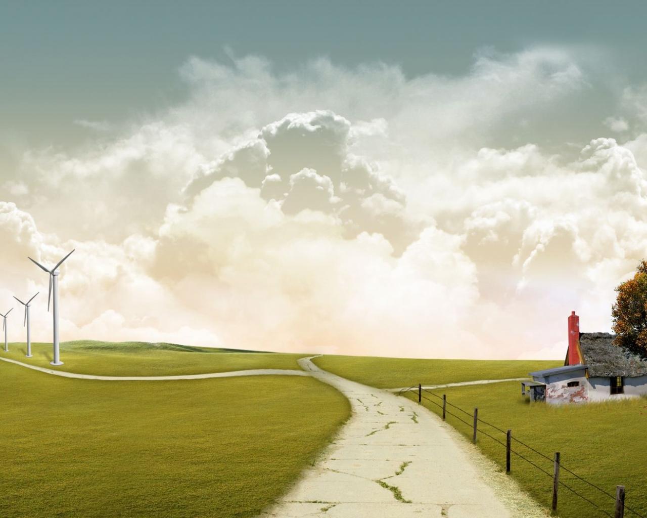 Заброшенный домик Города картинки, обои рабочий стол