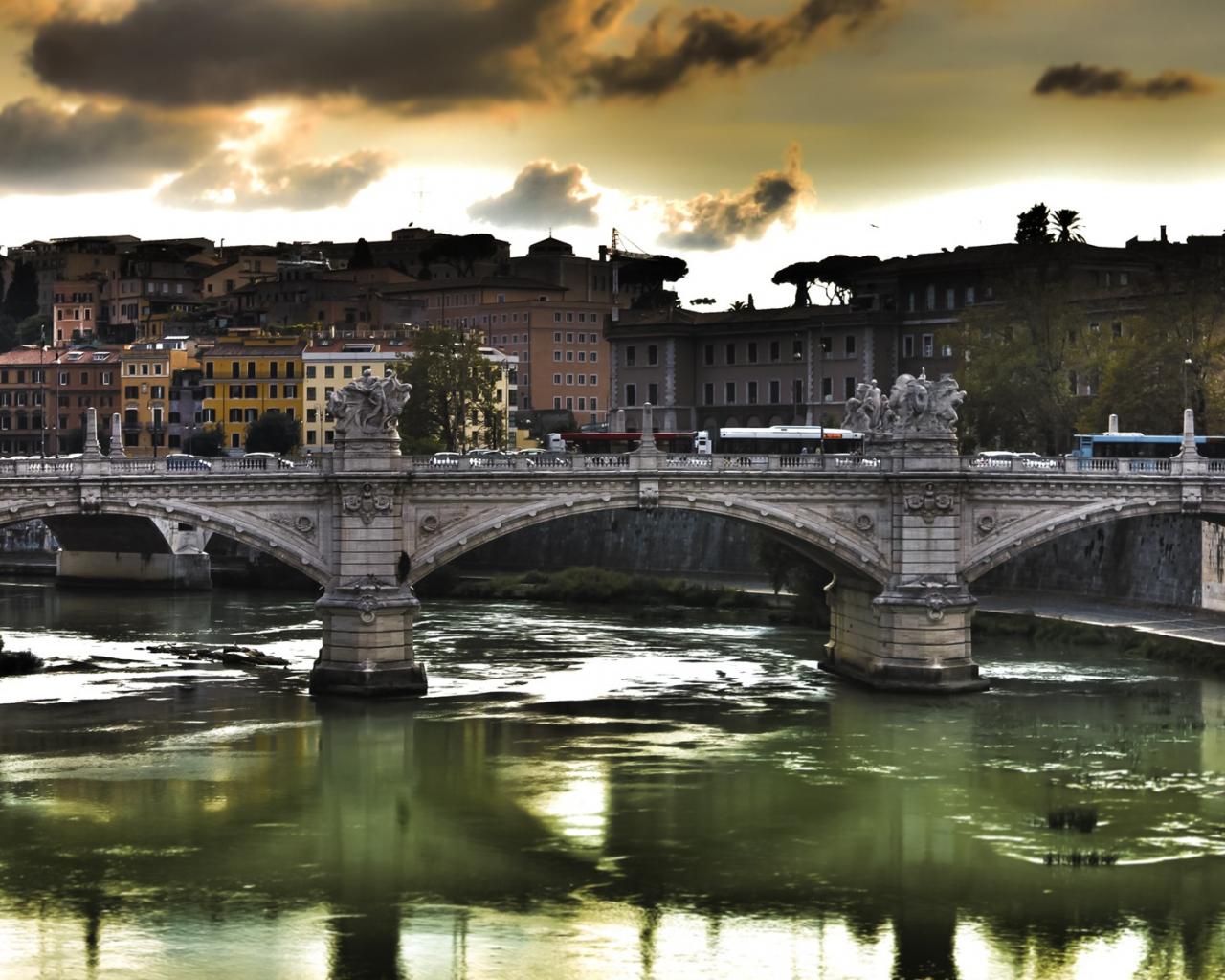 Ponte Vittorio Города картинки, обои рабочий стол