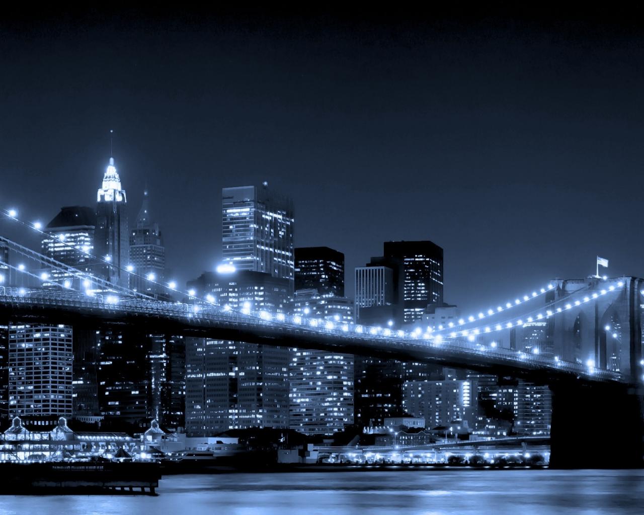 Бруклинский мост в Нью-Йорке Города картинки, обои рабочий стол