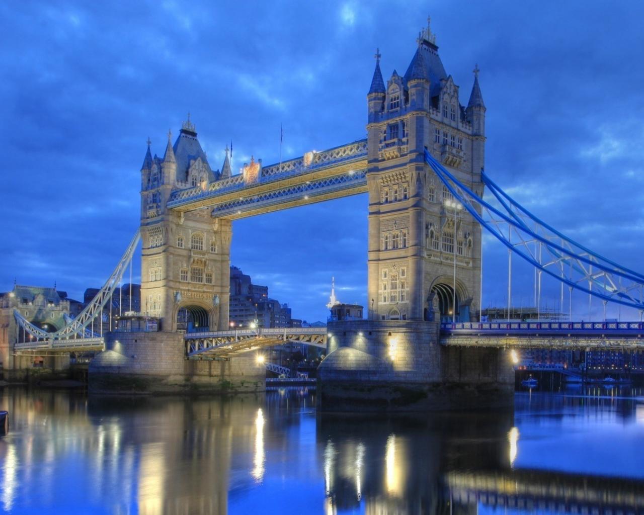 Мост, вечер, лондон, tower bridge Города картинки, обои рабочий стол