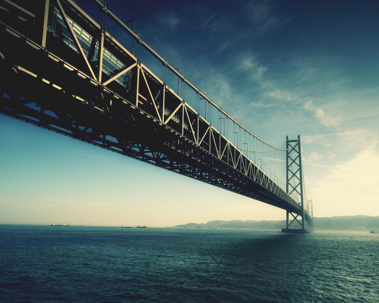 Pearl bridge, japan, sea Города картинки, обои рабочий стол