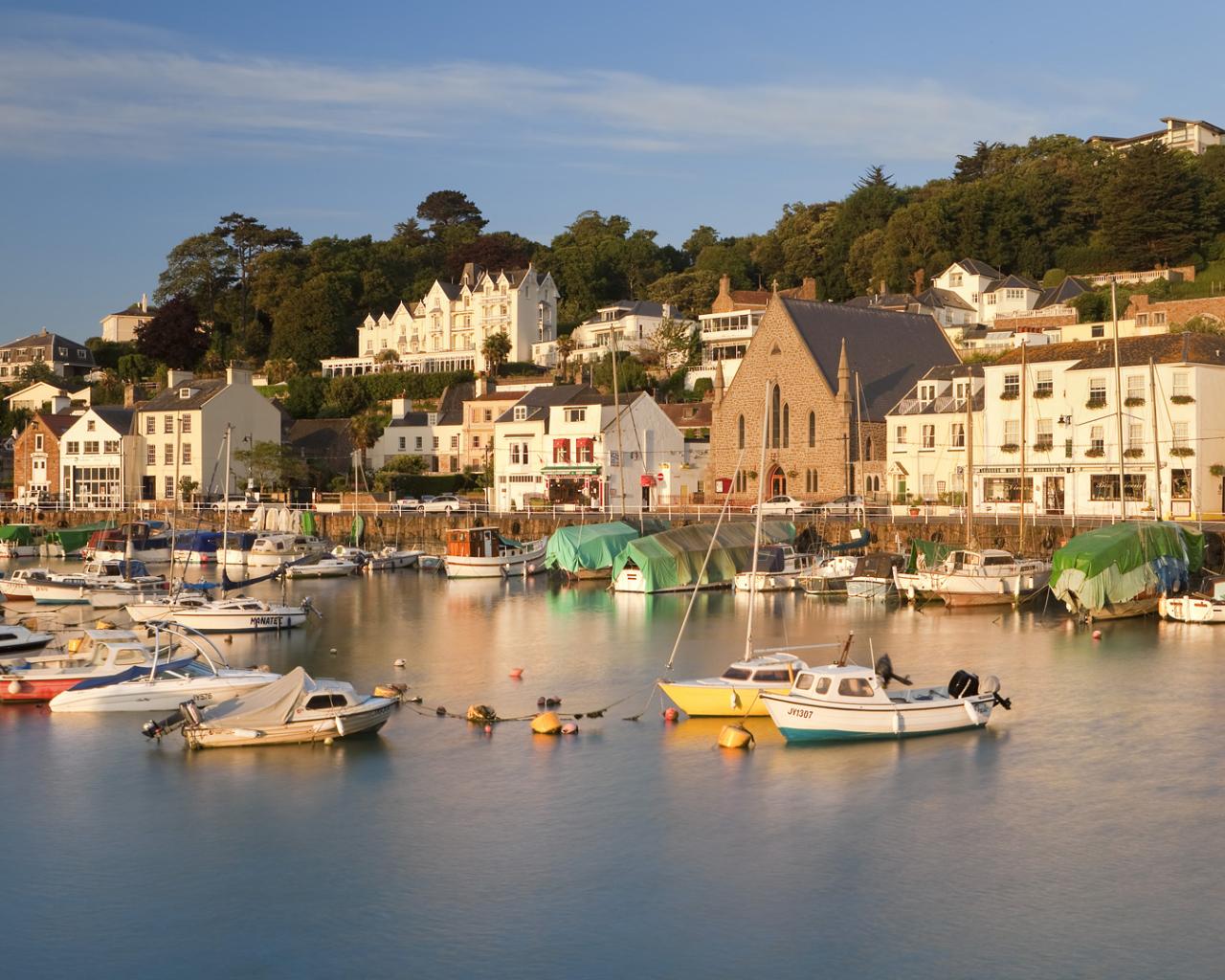 St. Aubins Harbour Города картинки, обои рабочий стол