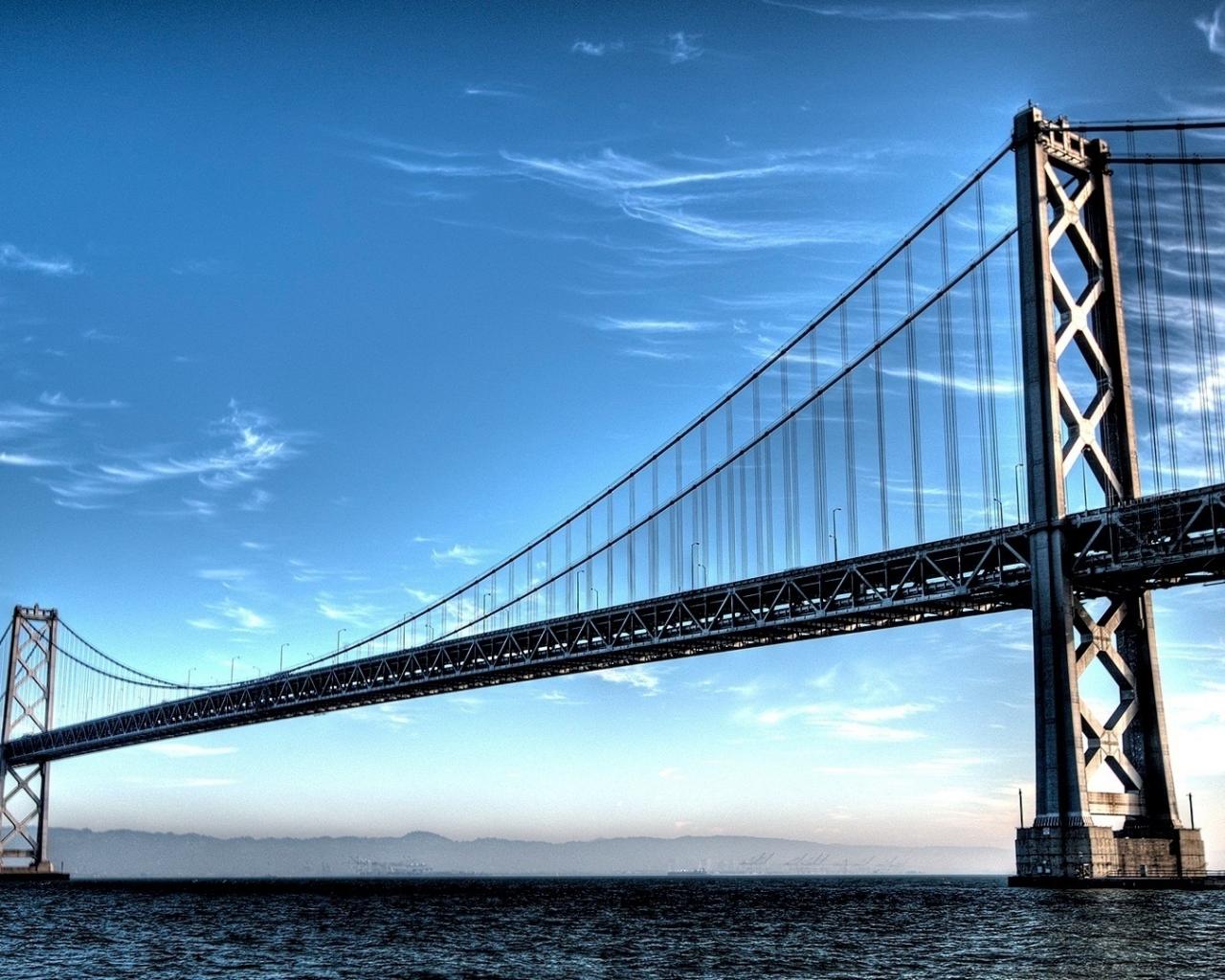 Bridge, sky, ocean Города картинки, обои рабочий стол