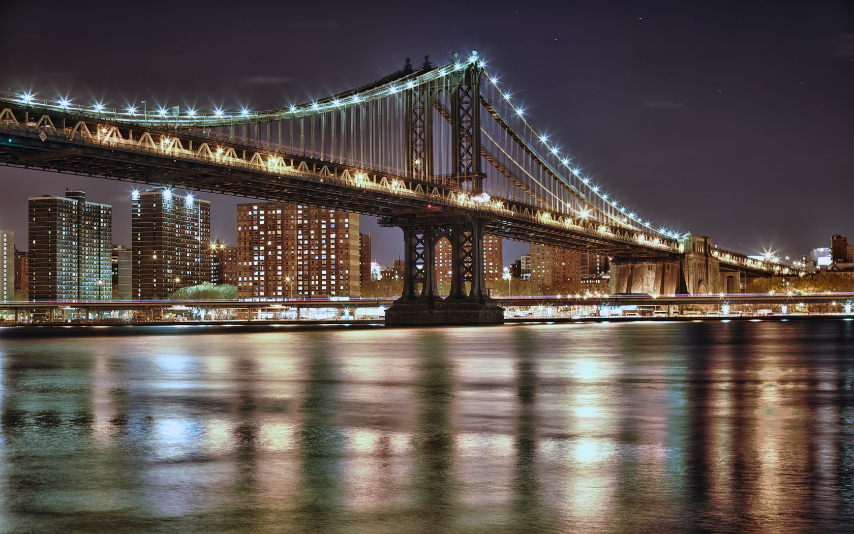 Мост с Манхеттена в Нью джерси