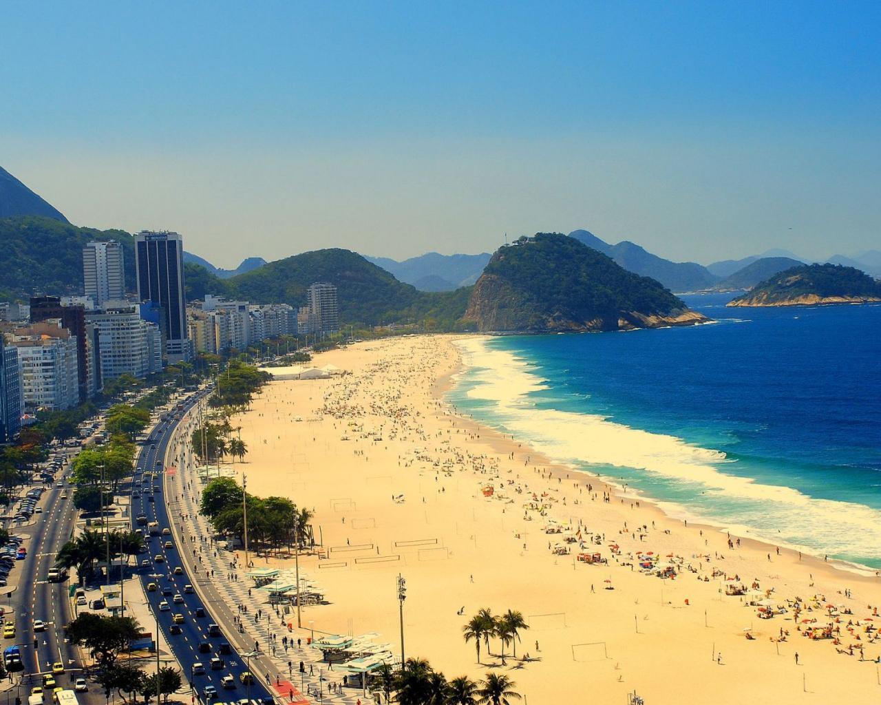 Copacabana, rio de janeiro Города картинки, обои рабочий стол