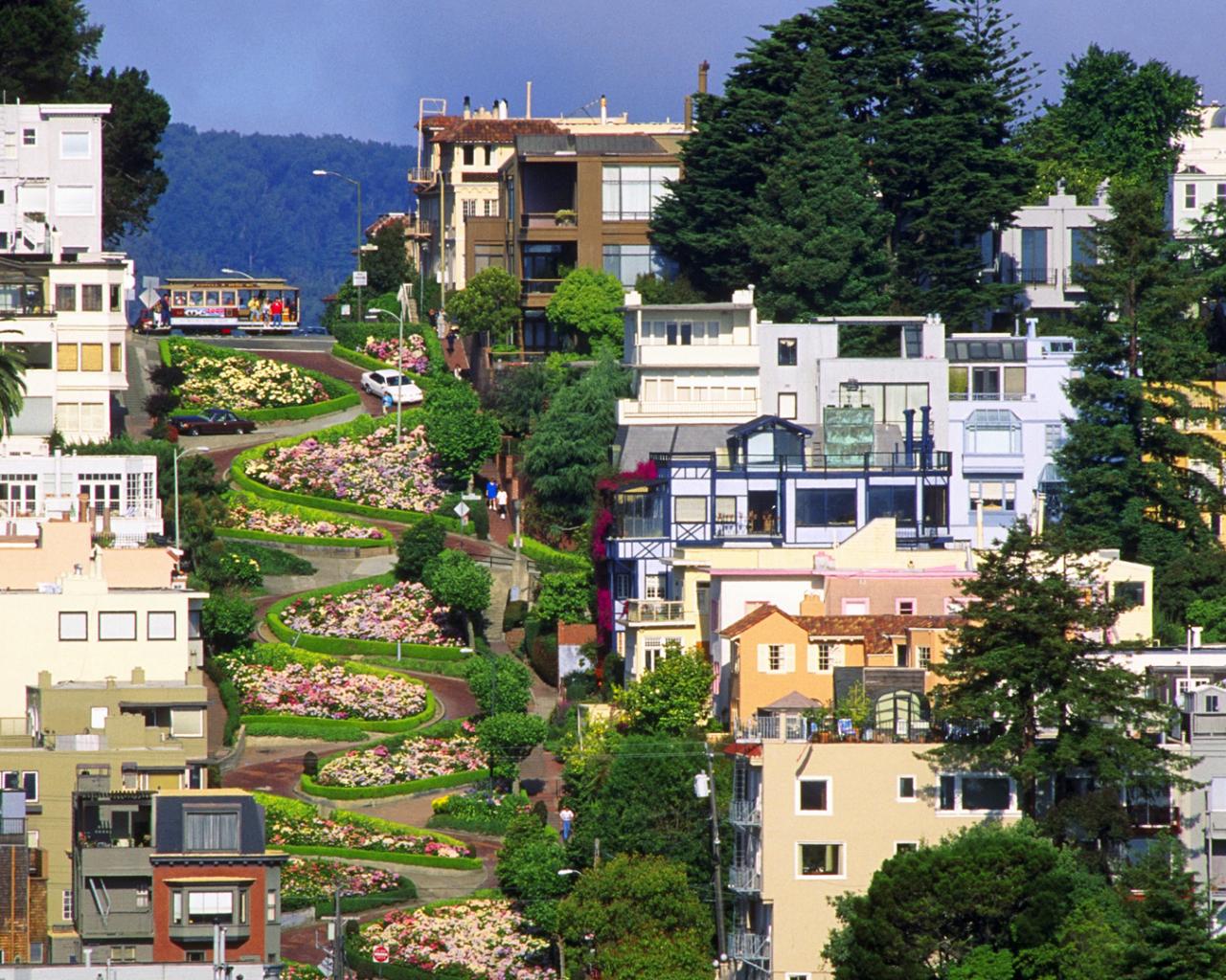 Lombard Street Города картинки, обои рабочий стол